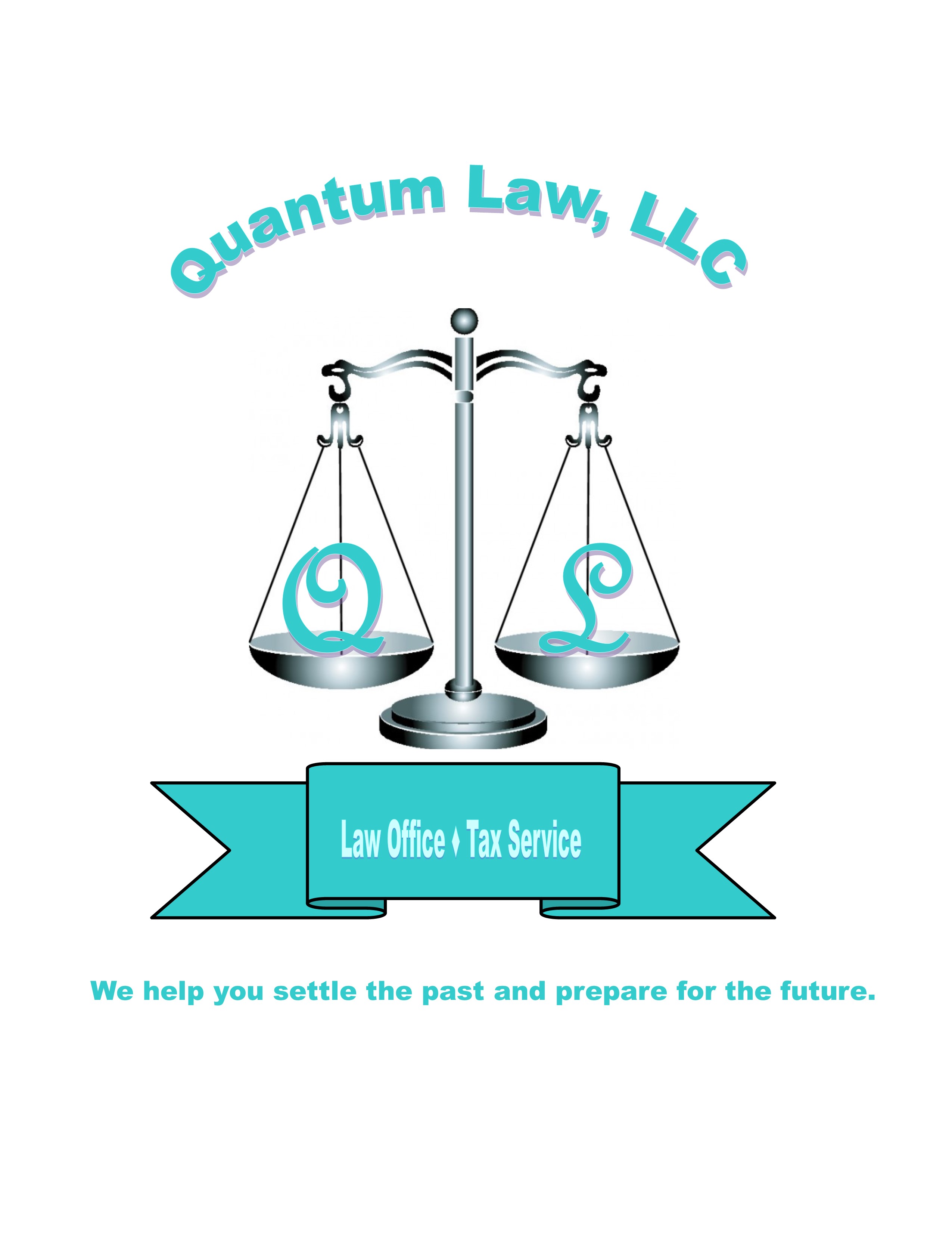 Quantum Law Logo Aqua 2